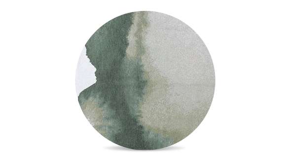 Covor rotund Meditation Lagoon 240 cm Palm Green