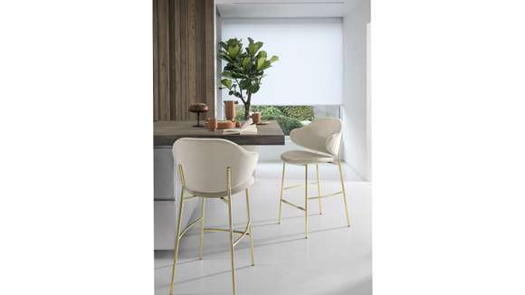 Scaun de bar Holly textil Venice Hemp