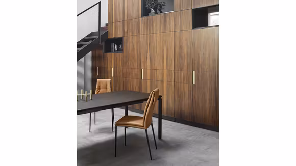 Scaun Carmen textil Cognac