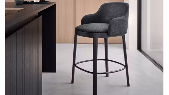 Scaun Adèl textil boucle Anthracite Grey