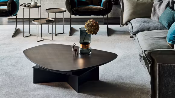 Masuta de cafea Orlando Black/Brushed Bronze