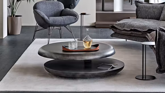 Masuta de cafea Yo-Yo Brushed Grey