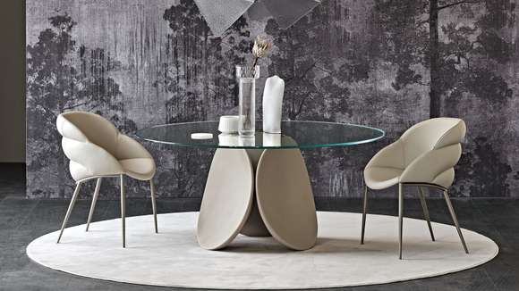 Masa Maxim Cairo/Clear Glass 140 cm