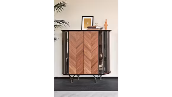 Bufet Costes 2 usi Bronze/Walnut Canaletto