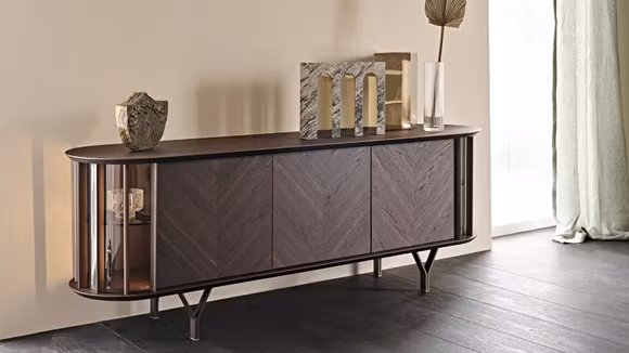 Bufet Costes 3 usi Bronze/Burned Oak
