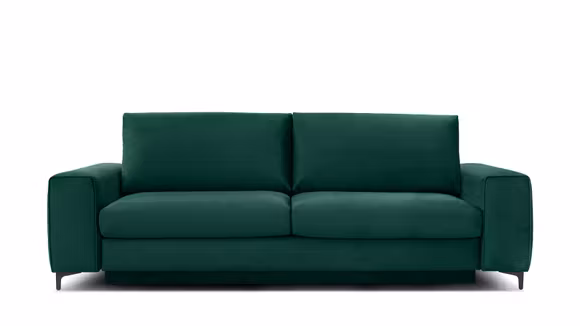 Canapea extensibila 3 locuri Bella L Monolith Dark Green