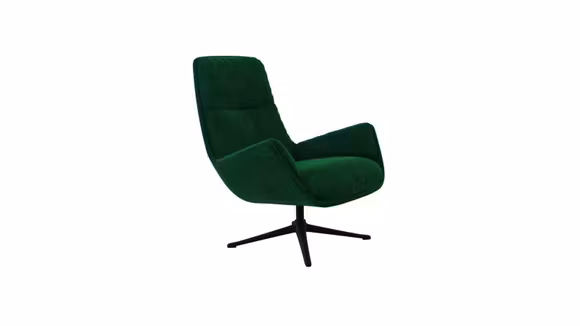 Fotoliu rotativ Moro textil Super Velvet Pine Green