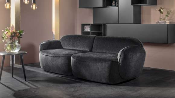 Canapea liniara 2 locuri Bubble Nomi Grey