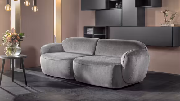 Canapea liniara 2 locuri Bubble Nomi Light Grey