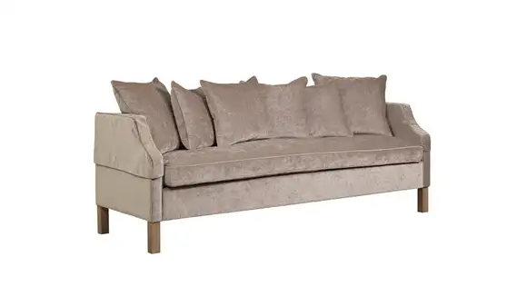 Canapea liniara Cornelia Night 3 locuri Eros Stone/Oak Colour