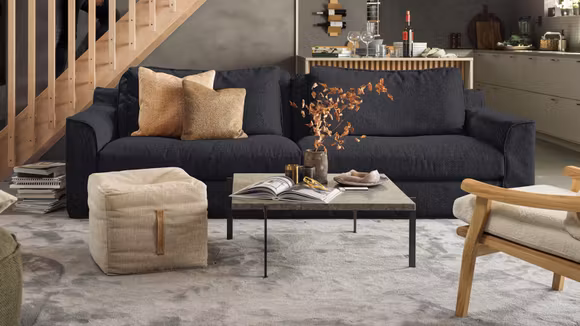 Canapea liniara 3 locuri Grande Double Day LC Viata Blue