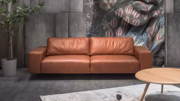 Canapea liniara 3 locuri Melbourne Piele Western Cognac