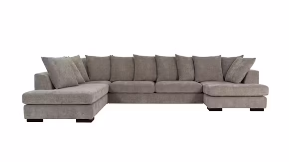 Canapea cu sezlong de colt Paso Doble Night "U" Alice Beige, stanga