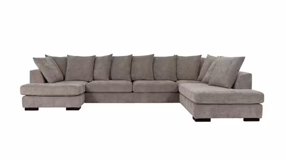Canapea cu sezlong de colt Paso Doble Night "U" Alice Beige, dreapta