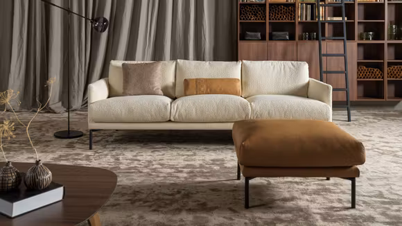 Canapea liniara 4 locuri Ravel Gianni Cream