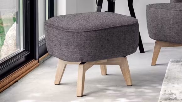 Taburet rotativ Carmen Cortina Grey/Natural