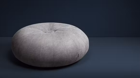 Pouf Torus Cortina Silver