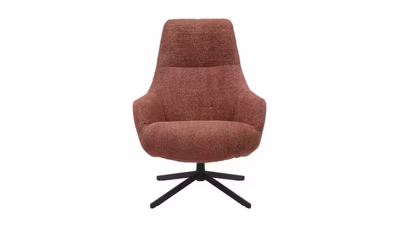 Fotoliu rotativ Ceres textil Pink, produs expus, cu sezut generos si design modern.
