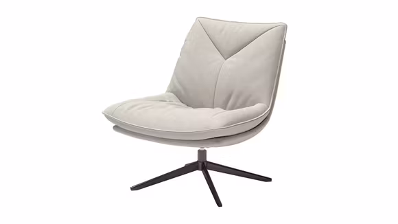 Fotoliu rotativ Moon textil Dove Beige