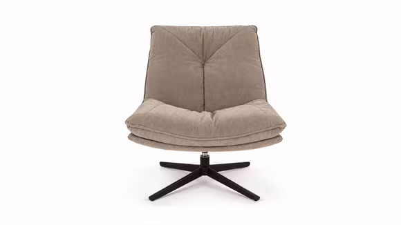 Fotoliu rotativ Moon textil Dove Beige