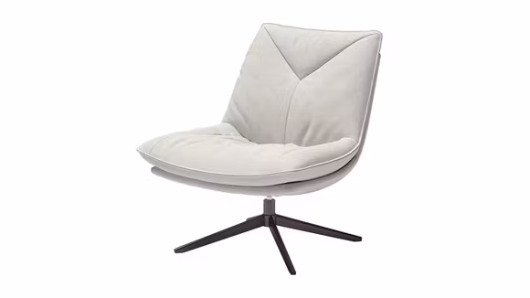 Fotoliu rotativ Moon textil Wheat