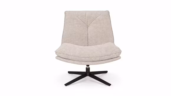 Fotoliu rotativ Moon textil Wheat