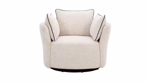 Fotoliu rotativ Stefan textil Melisa Light Beige