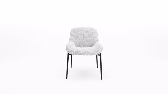 Scaun Denver textil Chess Gri deschis