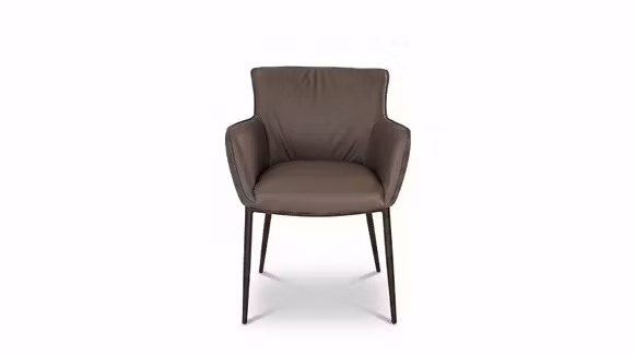 Scaun Georgia cu brate piele Linea Iron