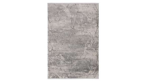 Covor Diamond argint 200x290 cm din vascoză, model 903 Silver cu finisaj elegant