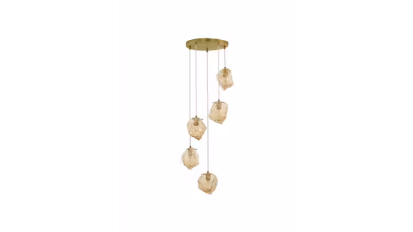 Lustra decorativa Odelle cu finisaj Brass Gold