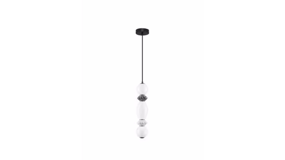 Lustra moderna Pallina cu structura metalica neagra