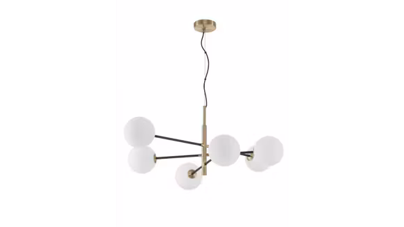 Lustra decorativa Vitra cu finisaj auriu si negru