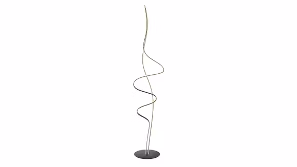 Lustra Giotto LED 56W Matt Black, cu design liniar modern, finisaj negru mat si lumina neutra 4000K.