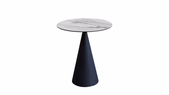 Masuta de cafea Irene Ceramica 48.5 cm, design modern cu blat din ceramica si structura metalica, ideala pentru livinguri elegante.