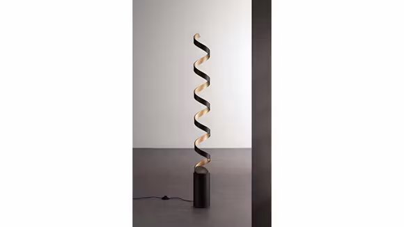 Lampadar Helix LED Nero/Oro