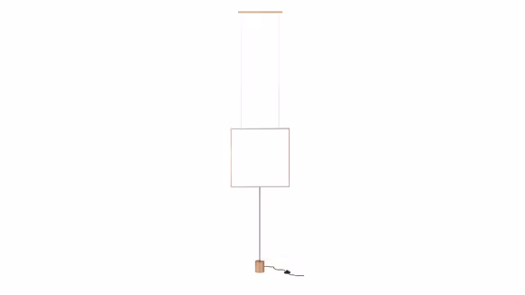 Lustra/Lampadar Slick Square Gold