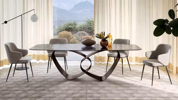 Masa Breeze sticla Bronze 249x119
