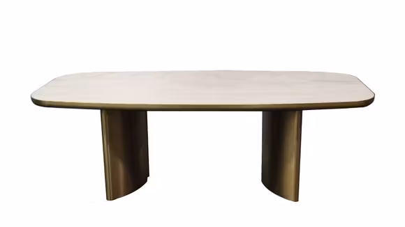 Masa Lorca Ceramica FMG-011 + Picior Champagne Gold 240X110X76