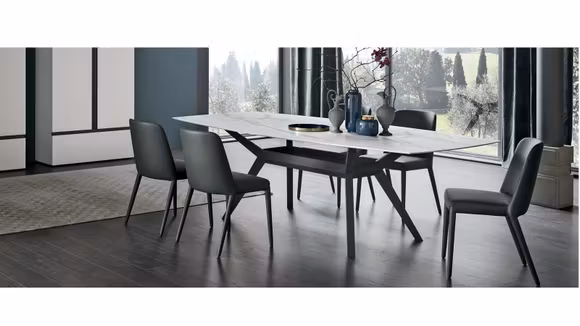 Masa Avalon Anthracite/Calacatta Oro 240x120