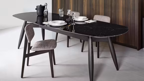 Masa Fusello Black Marble 200x100 