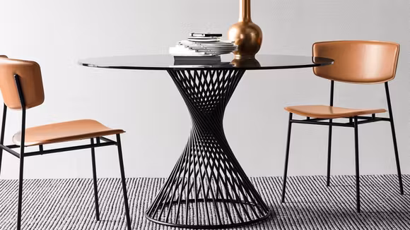 Masa Vortex rotunda sticla 120 cm