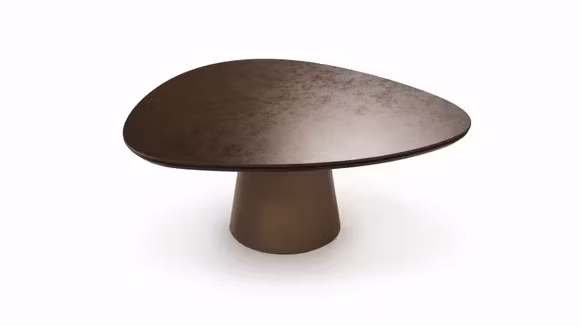 Masuta cafea Ceninna Vesuvio Brown/Lux Titanium 75x68