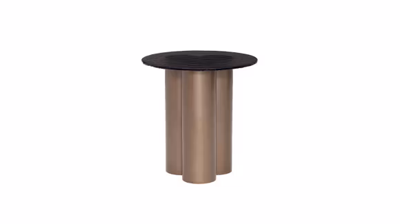Masuta de cafea Nera Wavy Brown/Lux Bronze 56 cm, produs expus, cu design avangardist.