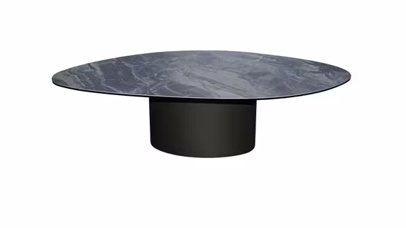 Masuta de cafea Sempere Ceramica KL-80 + Picior Bronz 140x72x38