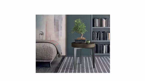 Masuta de cafea Atollo Anthracite/Rovere Moka 45 cm