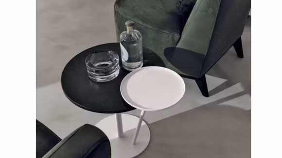 Masuta de cafea Eclisse Opaco Bianco/Rovere Carbone 55 cm