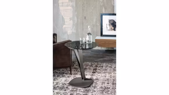 Masuta de cafea Falco Graphite/Fume Glass
