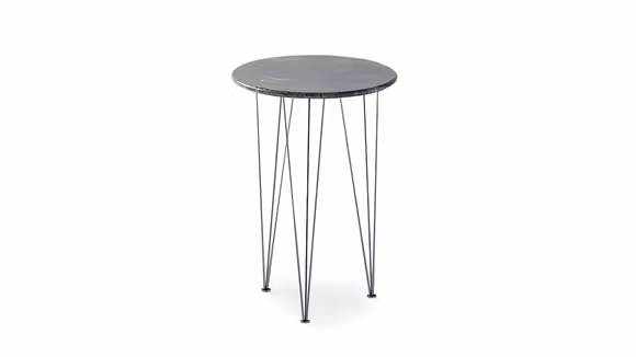 Masuta de cafea Flamingo Round Emperador/Carbon 35 cm