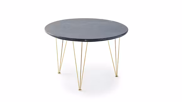 Masuta de cafea Flamingo Round Emperador/Gold 50 cm